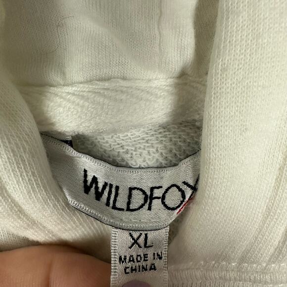 Wildfox Purple and Cream Tie-Dye Hoodie, XL - Picture 3 of 7